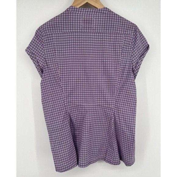 Purple Plaid Abisko Stretch Shirt Women's Outdoors - Picture 2 of 5